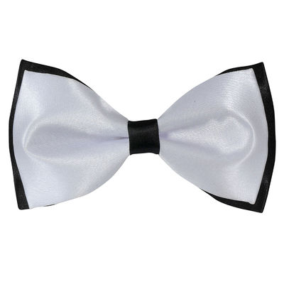 Tiekart cool combos white bow tie+pocket square