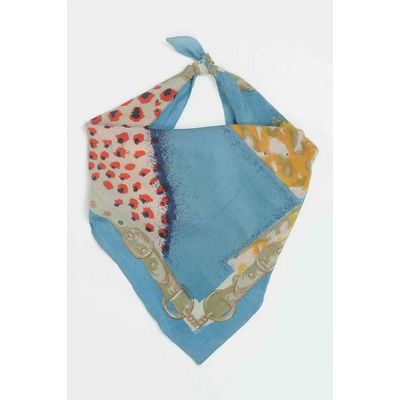 Tiekart men blue  silk scarf