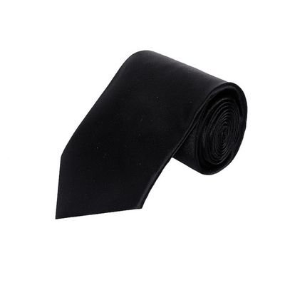 Tiekart men black plain solids  tie