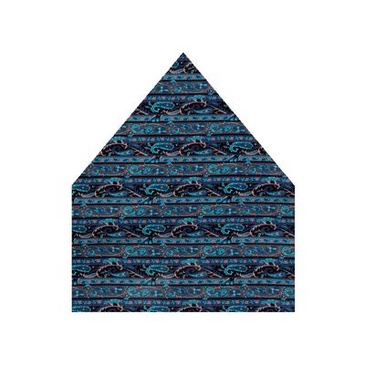 Tiekart men blue  silk pocket square