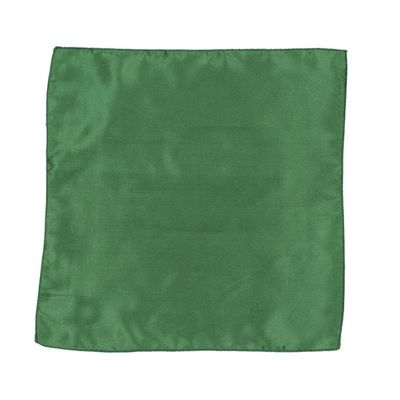 Tiekart men green plain solids  pocket square