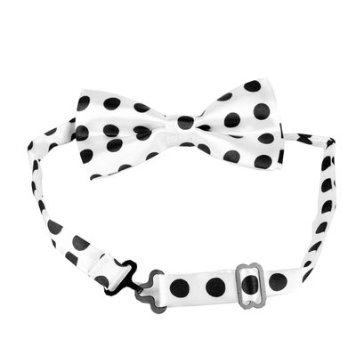 Tiekart kids white polka dot bow tie