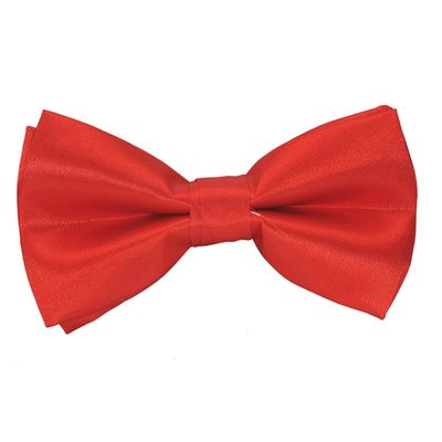 Tiekart kids red plain solids  knotted double bow tie