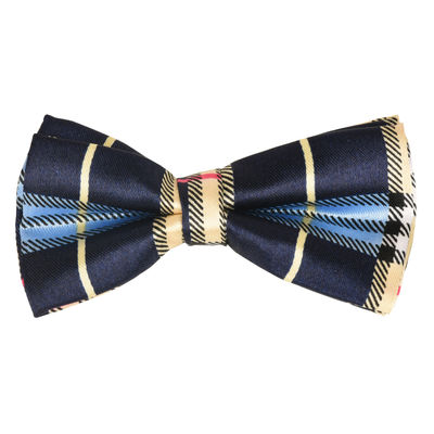 Tiekart kids blue checked  bow tie