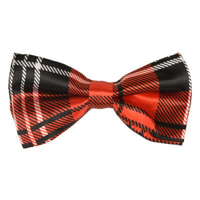 Tiekart kids red checked bow tie