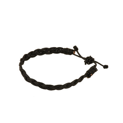 Tiekart men black bracelet cuff