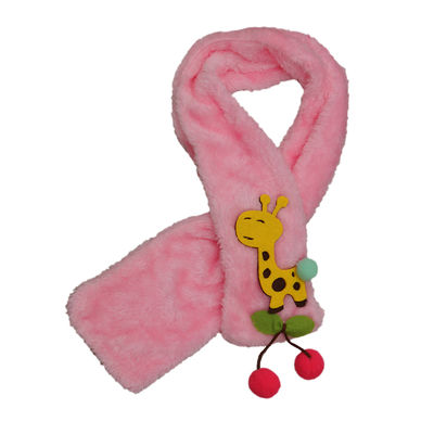 Winter Fashion Baby Kids Pink Warm Soft Fleece Muffler Neck Warmer