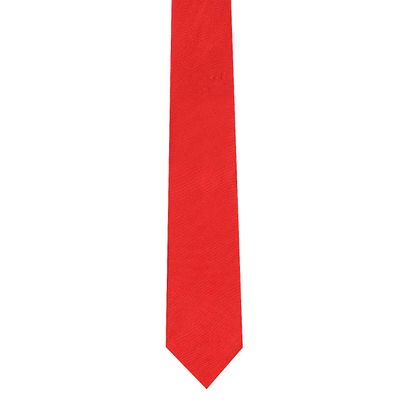 Tiekart kids red plain solids tie