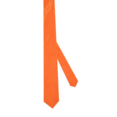 Tiekart kids orange plain solids  tie