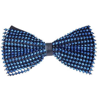 Tiekart men blue stone embedded  knotted bow tie