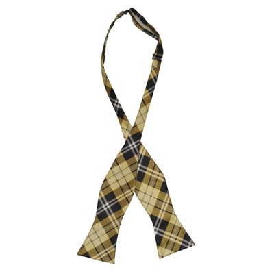 Tiekart men multi checked  open bow tie