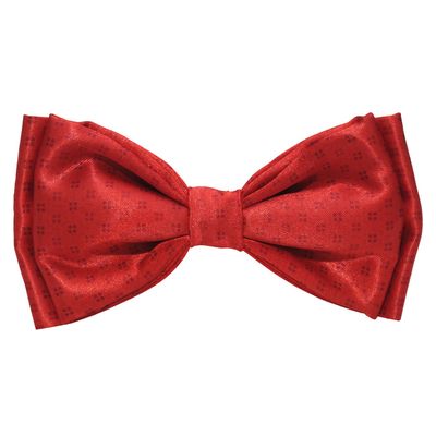 Tiekart men maroon floral knotted double bow tie