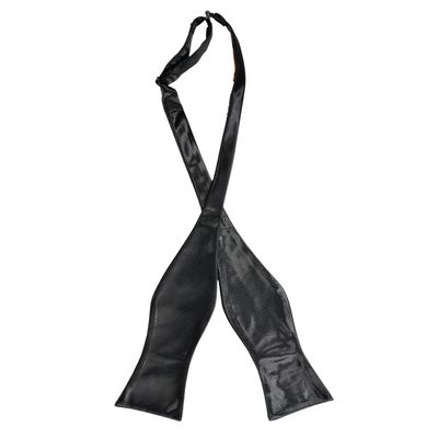Tiekart men black plain solids  open open bow tie