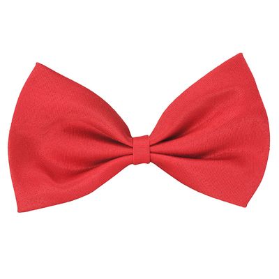 Tiekart men red plain solids  knotted bow tie