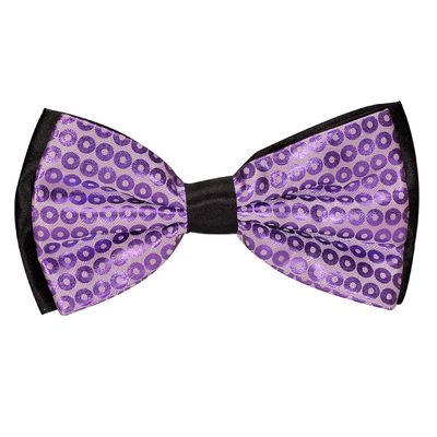 Tiekart men purple knotted double bow tie