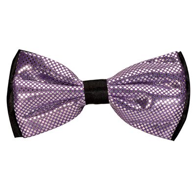 Tiekart men purple polka dot  knotted double bow tie