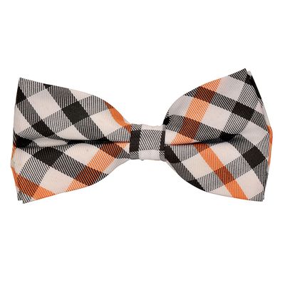 Tiekart men multi checked  knotted double bow tie