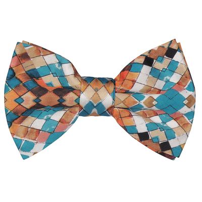 Tiekart men multi knotted double bow tie