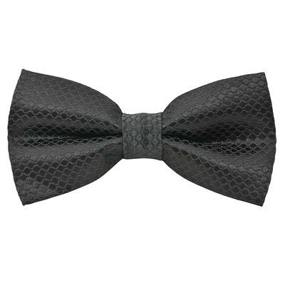 Tiekart men black knotted double bow tie