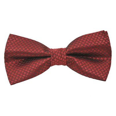 Tiekart men maroon knotted double bow tie