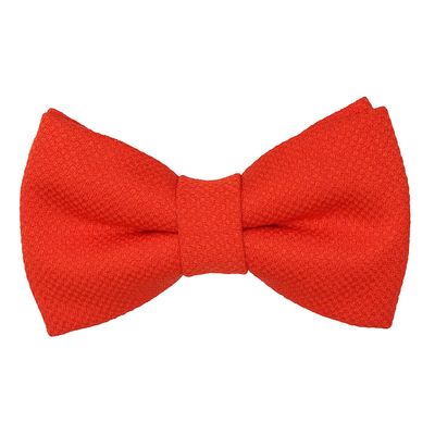 Tiekart men red plain solids  knotted double bow tie