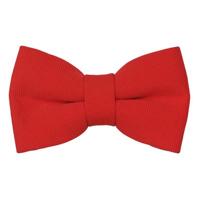 Tiekart men red plain solids  knotted double bow tie