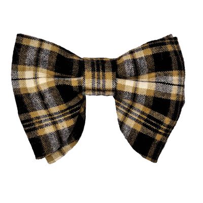 Tiekart men multi checked woollen knotted double bow tie