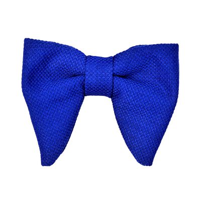 Tiekart men blue   knotted double bow tie