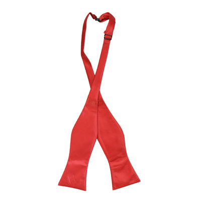 Tiekart men red plain solids bow tie