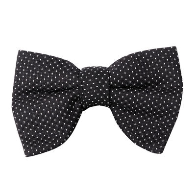 black geometric/polka bow ties  for men