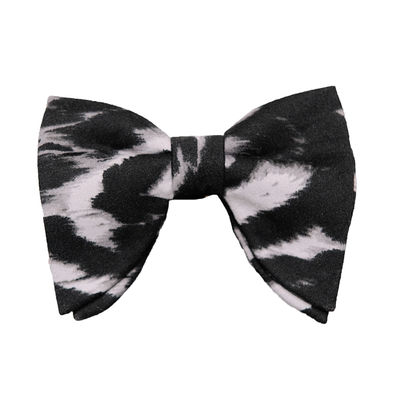 Black & White Classy Microfiber Bow Tie for Men