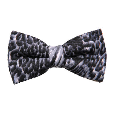 Black & White Classy Microfiber Bow Tie for Men