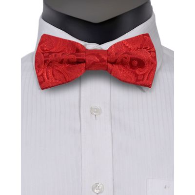 Bow Tie- Red floral/paisley Bow tie for men