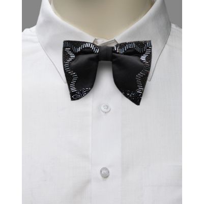 Bow Tie-Tuxedo-Stone Embelished Designer Partywear and Wedding Bow Tie for Men