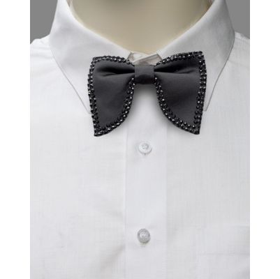 Bow Tie-Tuxedo-Stone Embelished Designer Partywear and Wedding Bow Tie for Men