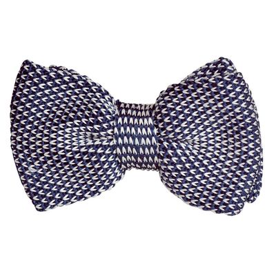 Tiekart men blue knotted bow tie