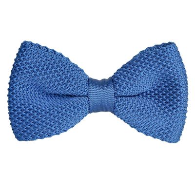 Tiekart men blue knotted bow tie