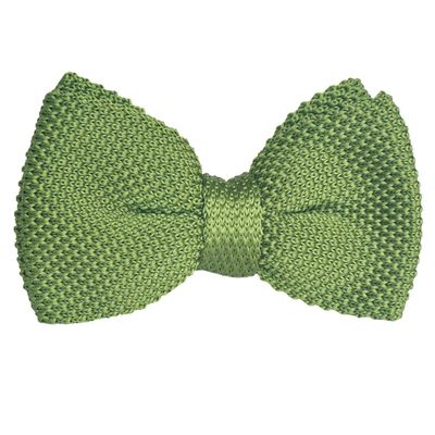 Tiekart men green knotted bow tie