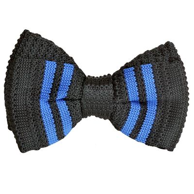 Tiekart men multi striped knotted bow tie