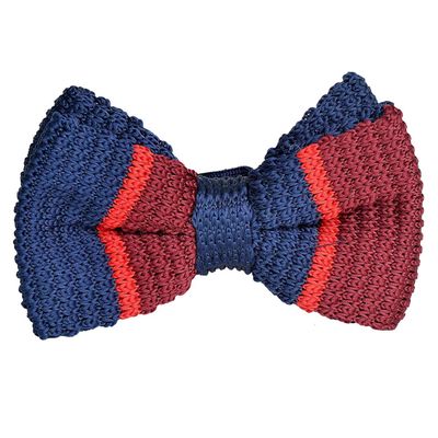 Tiekart men multi striped  knotted bow tie