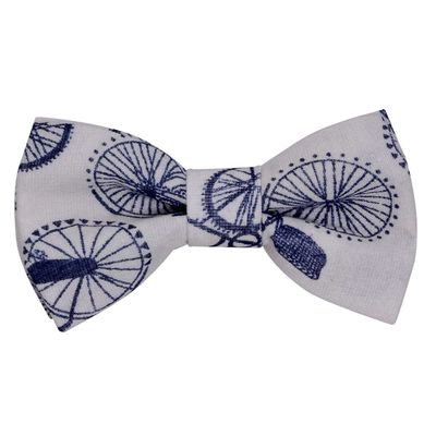 Tiekart men white  linen+cotton knotted double bow tie