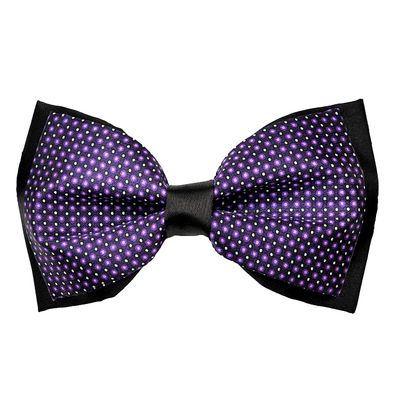 Tiekart men purple knotted double bow tie