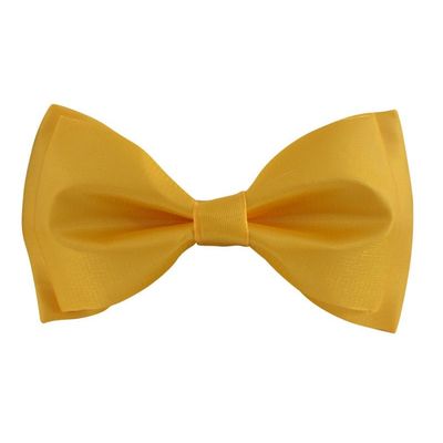 Tiekart men yellow plain solids  knotted double bow tie