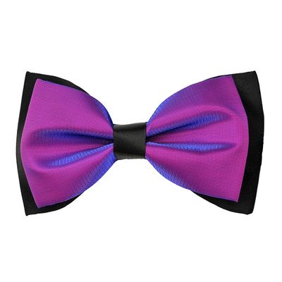 Tiekart men purple plain solids  knotted double bow tie
