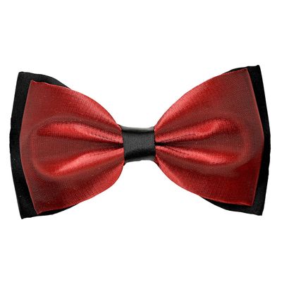 Tiekart men maroon plain solids knotted double bow tie