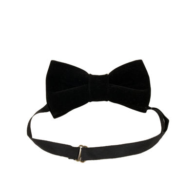 Tiekart men black velvet bow tie