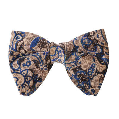 blue velvet floral paisley bow ties partywear for men