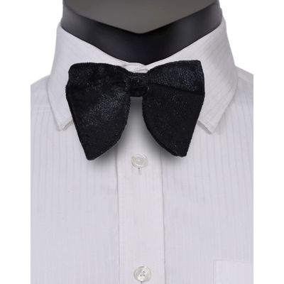 Bow Tie-Tuxedo-Black velvet Designer Partywear and Wedding Bow Tie for Men