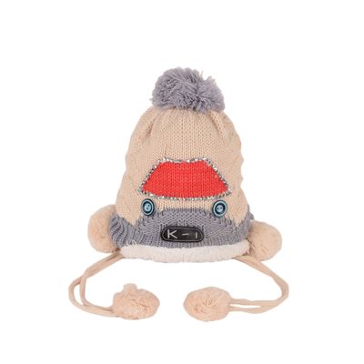 Tiekart kids beige woollen cap