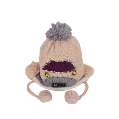 Tiekart kids beige woollen cap